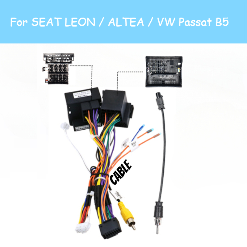 

Автомобильный радиоприемник MAMSM Canbus Box для SEAT LEON/ALTEA/VW Passat B5, Android декодер, жгут проводов, адаптер, кабель питания G-VW-RZ-58