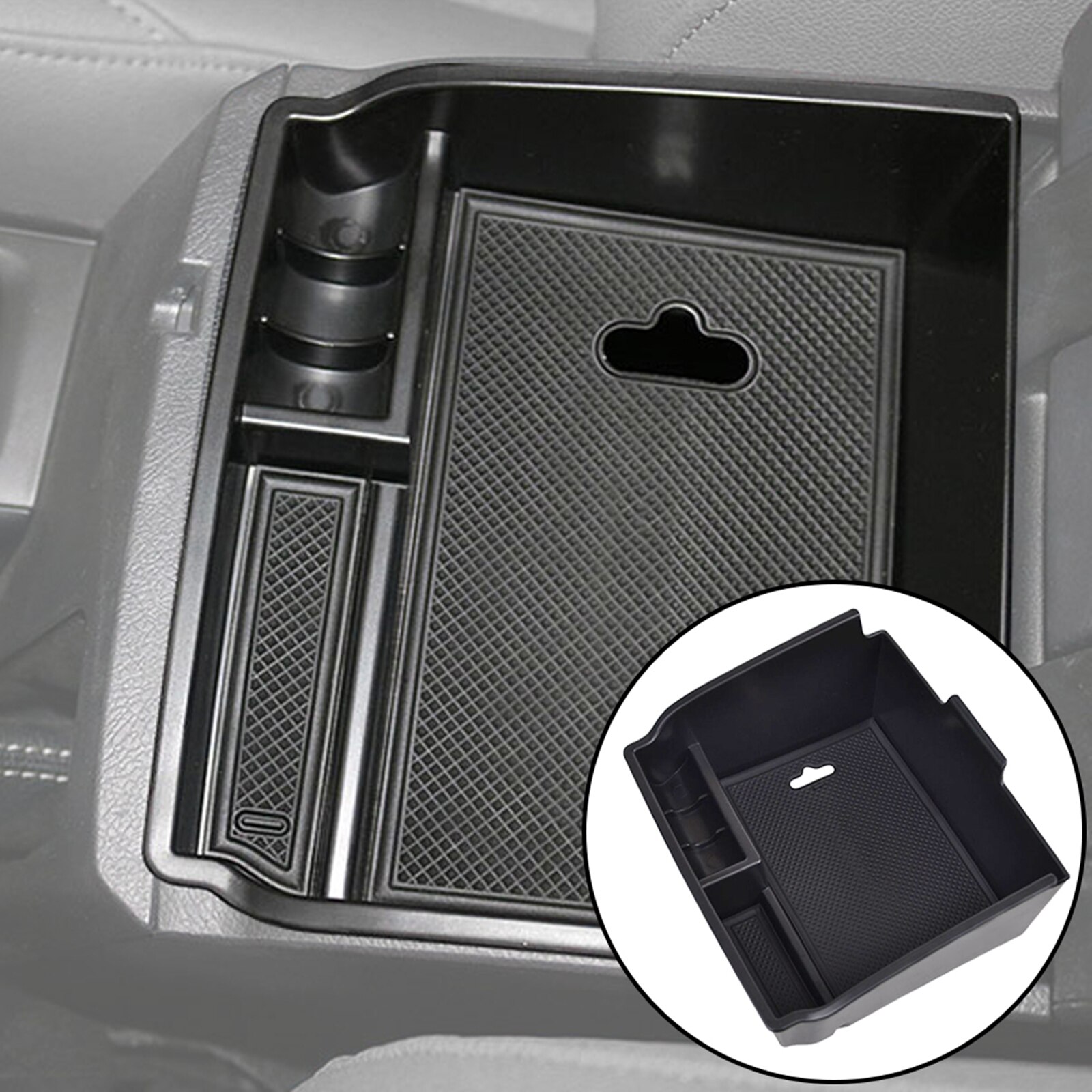 

Поддон-органайзер для консоли Toyota Hilux Fortuner 2016 2017 2018 2019 2020 2021