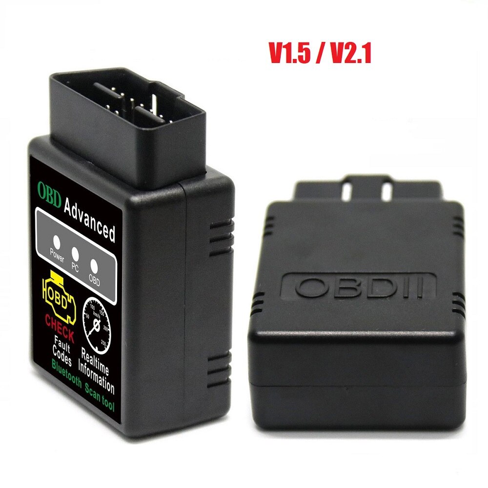 

OBD V2.1 V1.5 Автомобильный тестер ELM327 Автоматический сканер OBDII Bluetooth-совместимый 5.1 Автомобильный диагностический инструмент для IOS Android Windows Symbian