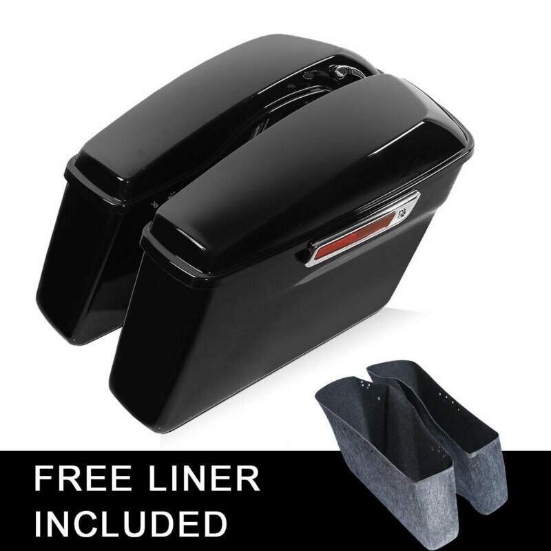 

Жесткие седельные сумки, багажник для Harley Touring Street Glide 2014-2023 2021 2020 2019 2018, мотоциклетные боковые сумки для багажа