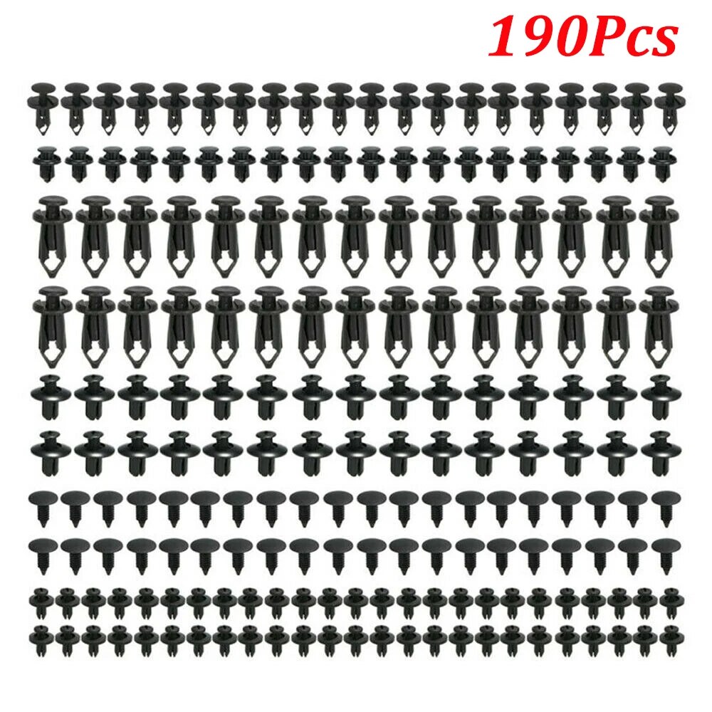 

190 шт. автомобильные крепежные зажимы, фиксатор АВТОМОБИЛЯ, заклепка, крыло двери для Mercedes-Benz W211 W221 W220 W163 W164 W203 w204 w163 w639 w63