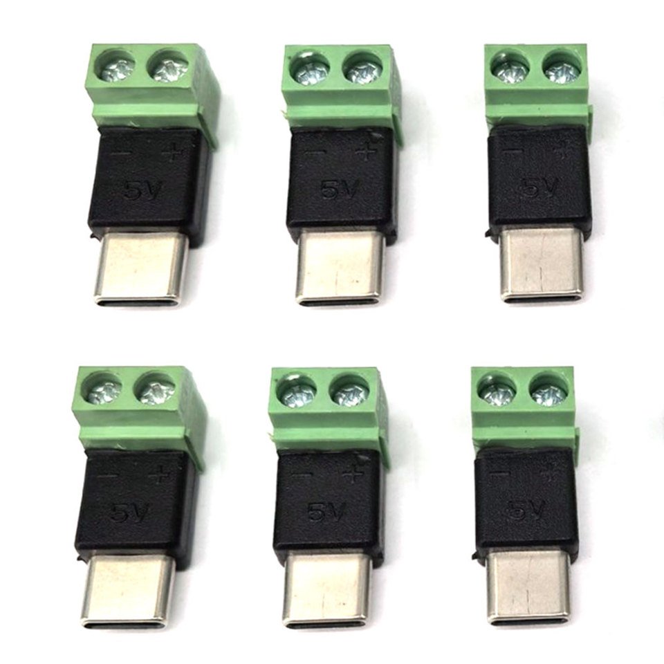 

5 шт. USB-адаптер SYKDFD Type C зелёный 5В