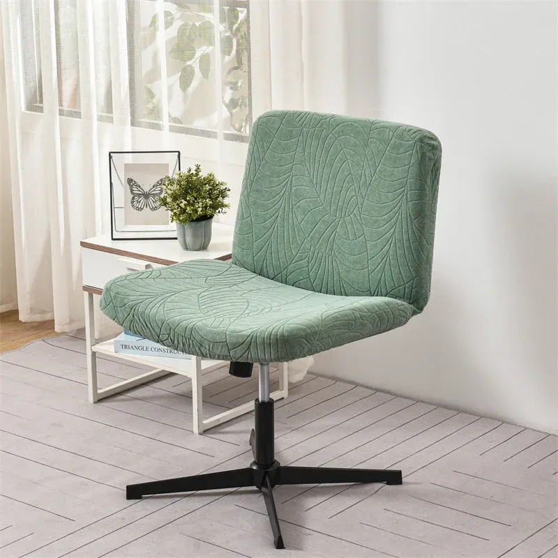 

Чехол для офисного стола без подлокотников, водонепроницаемый эластичный жаккардовый шарнирный Чехол для стула под раковину, Среднее заднее широкое сиденье, компьютерное кресло