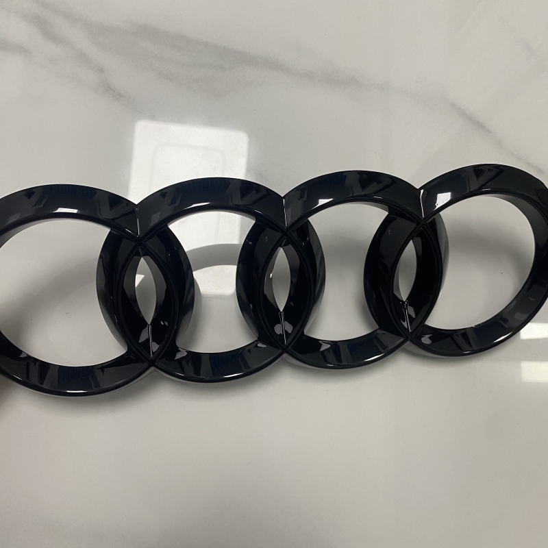 

AUDI Q5 2013-2023 4 кольца логотип ABS прямая Крышка эмблема капота автомобиля передний гриль задний багажник эмблема Q5 аксессуары для ремонта