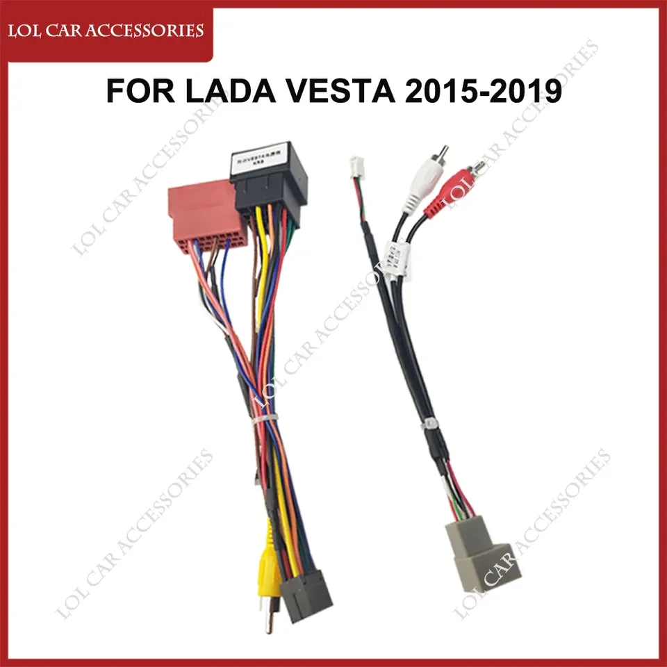 

Для LADA VESTA 2015-2019 автомобильный радиоприемник GPS MP5 стерео навигационный плеер Android 16-контактный жгут проводов кабеля питания