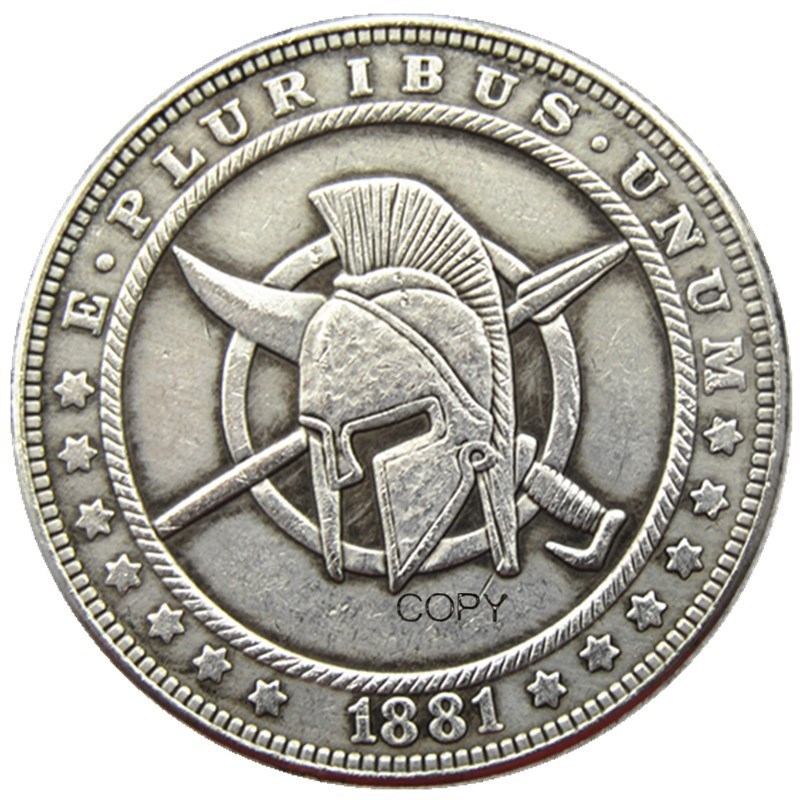 

Посеребренные копии монет HB116 Hobo USA 1881