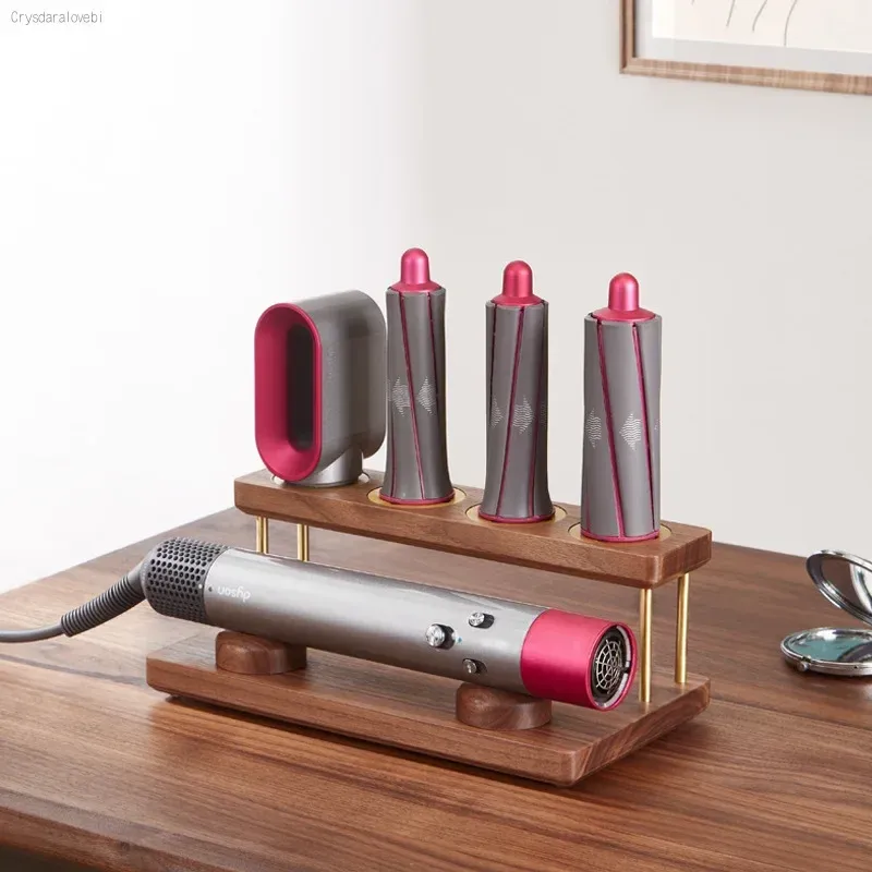 

Деревянный держатель для хранения Dyson Airwrap, щипцы для завивки, аксессуары, деревянная стойка для столешницы, кронштейн, подставка для дома, органайзер для ванной комнаты