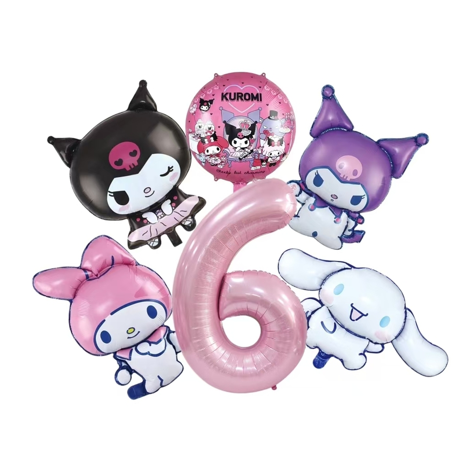 

Набор воздушных шаров Melody Kuromi MINISO