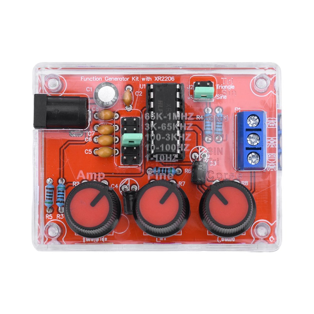 

Генератор сигналов, комплект «сделай сам», синусоидальный треугольник, квадратный выход, 1 Гц-1 МГц, высокая точность, регулируемая амплитуда частоты