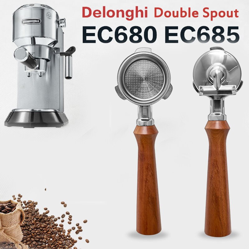 

Фильтр для кофе YUAN-ECT нержавеющая сталь двойной носик 51 мм для Delonghi EC680/685