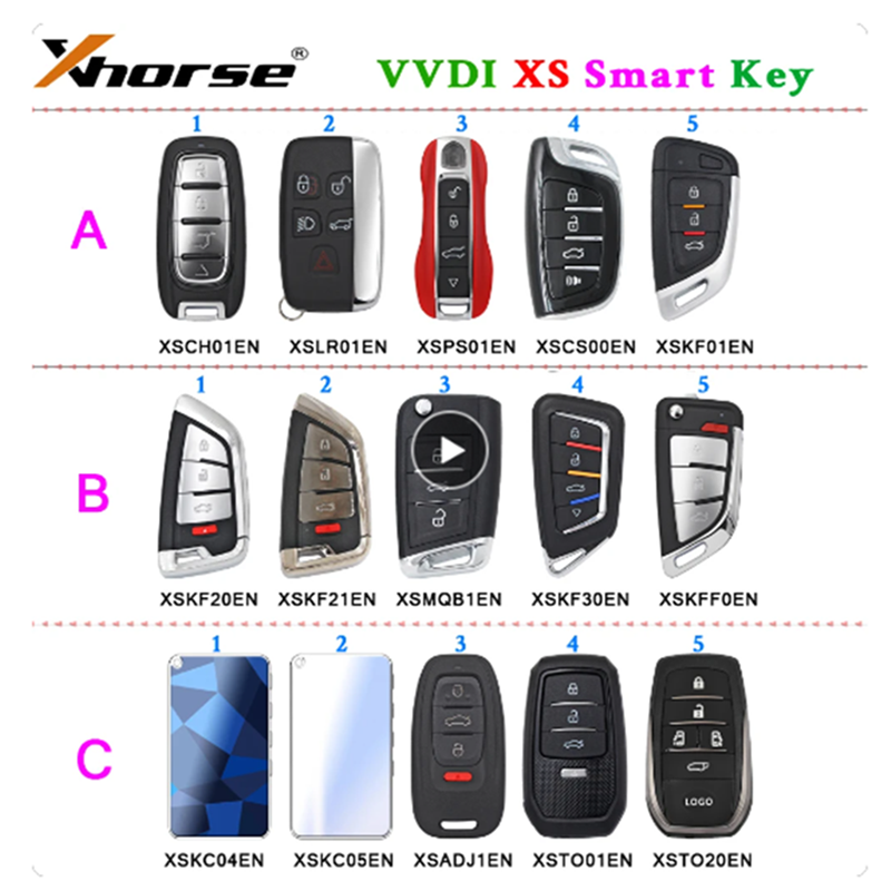 

Умный Дистанционный Ключ Серии Xhorse VVDI XS, Дистанционное Управление, Английская Версия, Регулируемая С Функцией R/C