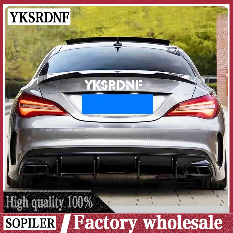 

Задний спойлер из углеродного волокна класса CLA, крылья багажника для Mercedes Benz CLA45 W117 C117 CLA 200 250 260 Sedan 2013-2018