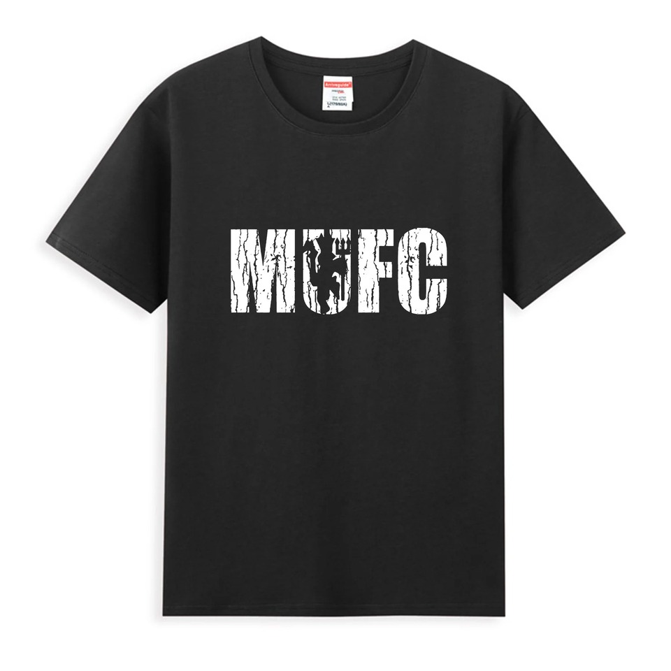 

Мужская Футболка Оверсайз С Рисунком Red Manchester Football Club 2024. Удобный Уличный Спортивный Топ С Британским Изображен...