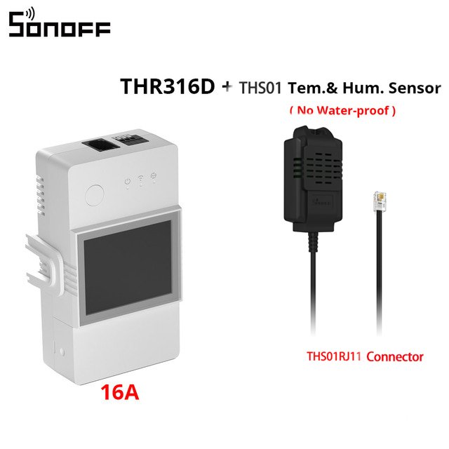 

SONOFF TH Elite 16A 20A умный переключатель для умного дома