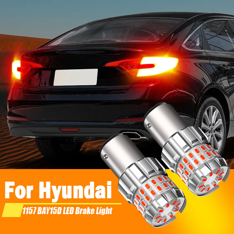 

2 шт. 60SMD светодиодный стоп-сигнал P21/5W 1157 BAY15D для Hyundai Accent Elantra Sonata Santa Fe Tucson ix35 i20 i30 Ioniq Kona