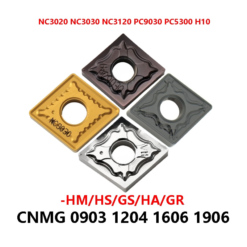 

100% Оригинальные CNMG190616-GR NC3120 CNMG120408-HM NC3030 PC9030 CNMG120404-GS PC9030 CNMG190612 NC3020 Твердосплавные пластины CNMG 160608