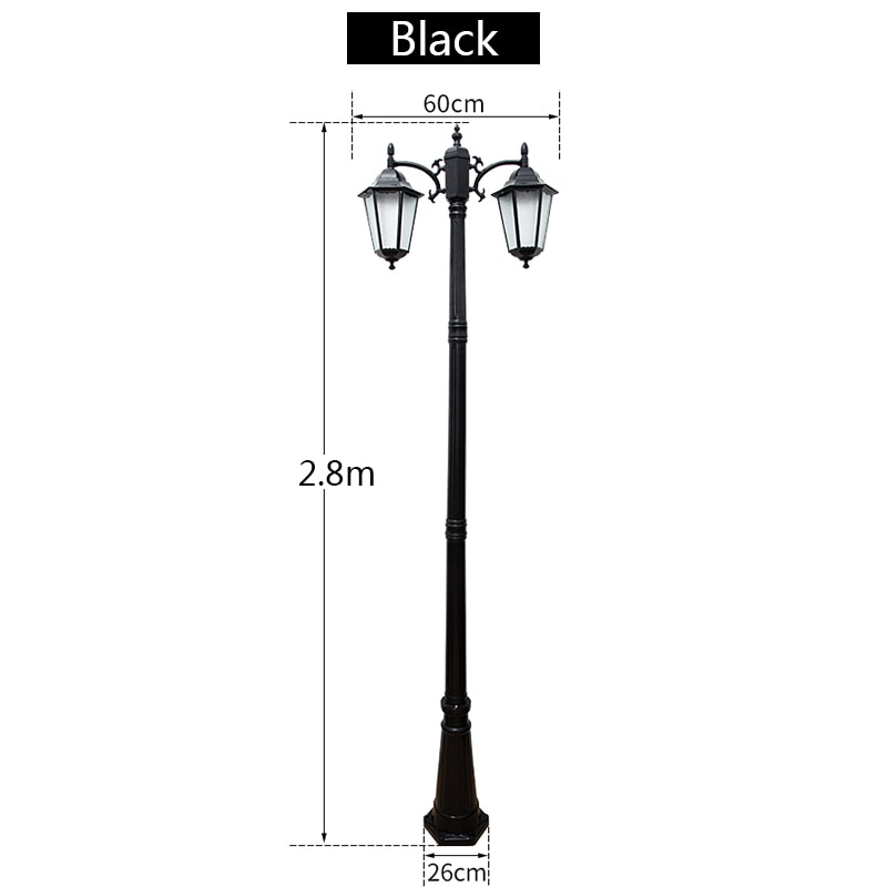 

Наружное освещение WECUS, столб, черный, алюминий, стекло, 2.8 м