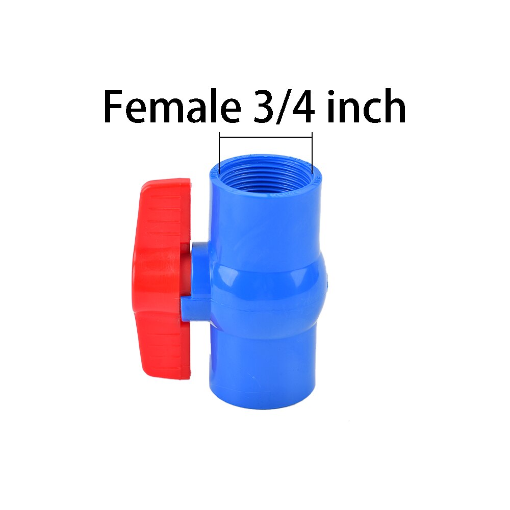 

Шаровой кран ПВХ синий 1/2"-1,5"