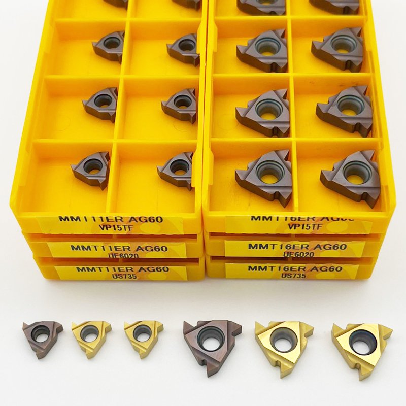 

MMT 11ER 11IR 16IR 16ER AG60 VP15TF UE6020 US735 Резьбовое лезвие Твердосплавные вставки Токарный станок с ЧПУ Токарные инструменты