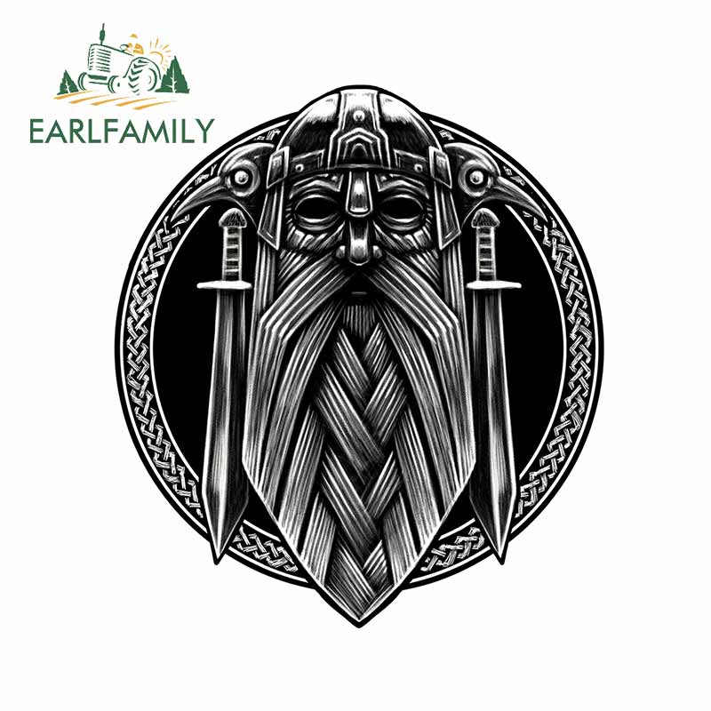 

EARLFAMILY 13 см x 11,7 см для викингов галерея холодильник водонепроницаемые автомобильные стикеры аниме наклейка на холодильник лобовое стекло графика