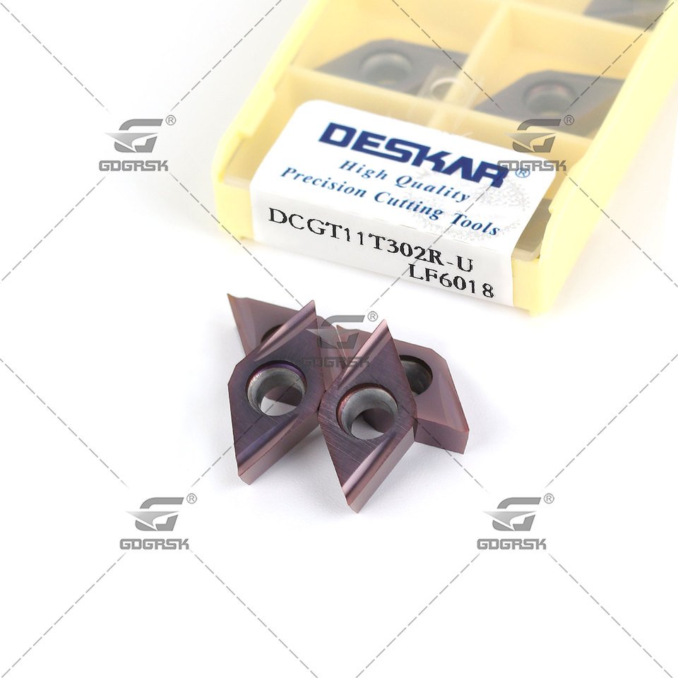 

Токарные пластины DESKAR DCGT070202R DCGT070204L DCGT11T302R DCGT11T304L U LF6018 для нержавеющей стали