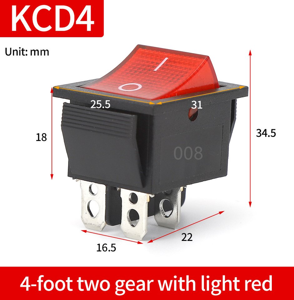 

KCD4 16A250Vship переключатель типа 6pin/4pin 2 gear/3gear с фотокнопкой, тип корабля rocker power supply31 * 25 мм