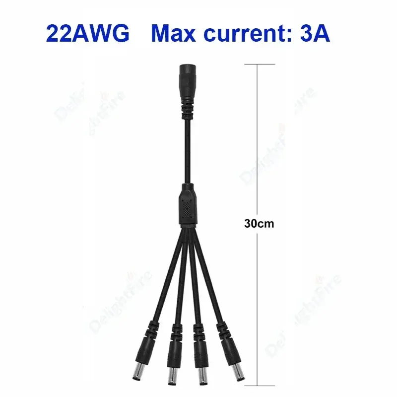 

Кабель-разветвитель питания DelightFire DC connector cable wire