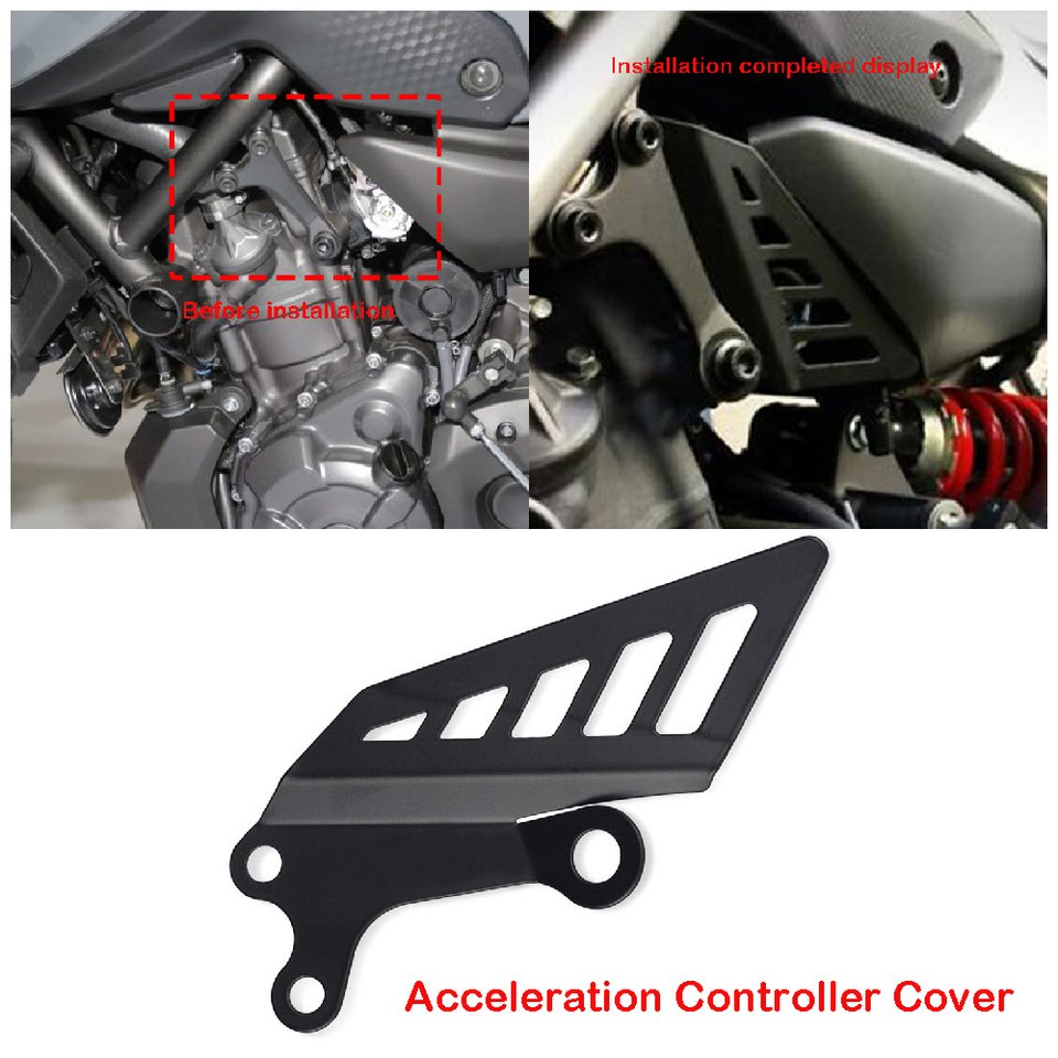 

Подходит для Yamaha MT07 FZ07 ABS MT-07 Tracer 700 XSR700 2014-2024, левая сторона мотоцикла, крышка контроллера ускорения двигателя