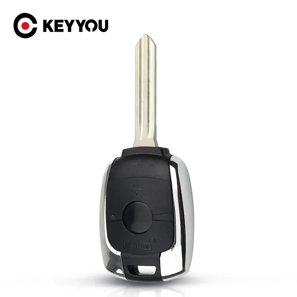 

Запасной дистанционный ключ KEYYOU с 2 кнопками для SsangYong Actyon Kyron, модель 2012 с необработанным лезвием, автомобильные ключи