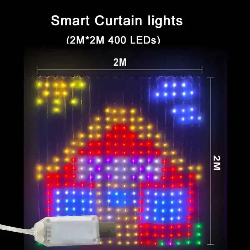 

Wonstella RGB Светодиодная гирлянда-занавеска