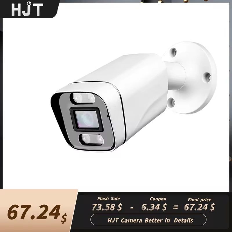 

HJT 4K PoE IP-камера 8MP 3.6mm Открытый ночного видения пуля безопасности камеры умный человек / транспортное средство обнаружения камеры наблюдения CamHi