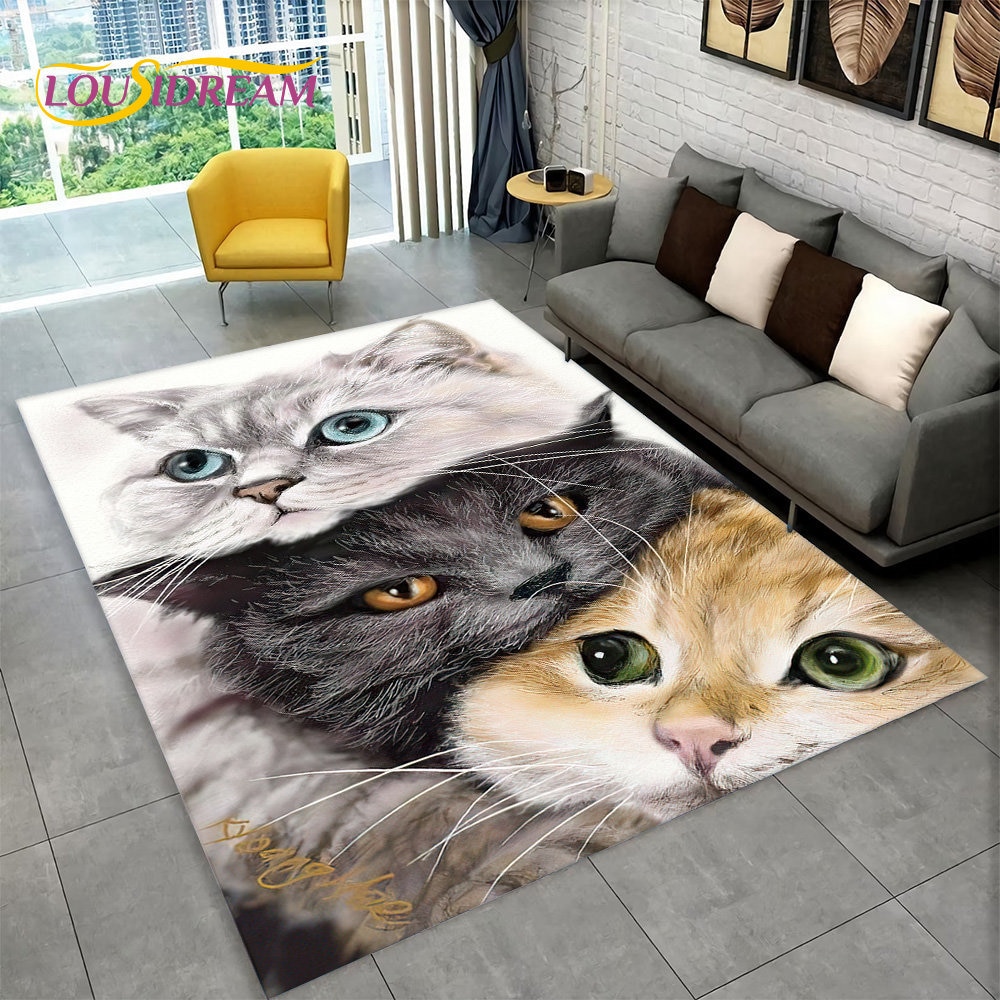

LOUSIDREAM 3D ковер с котом для спальни