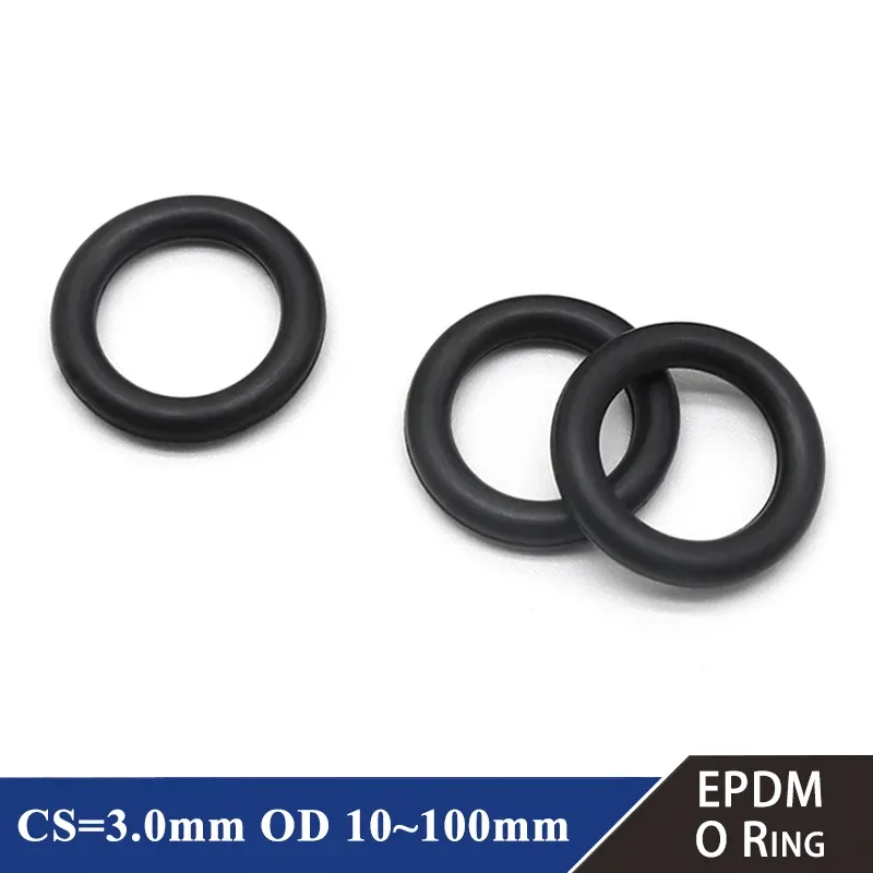 

Черные уплотнительные кольца EPDM 3 мм