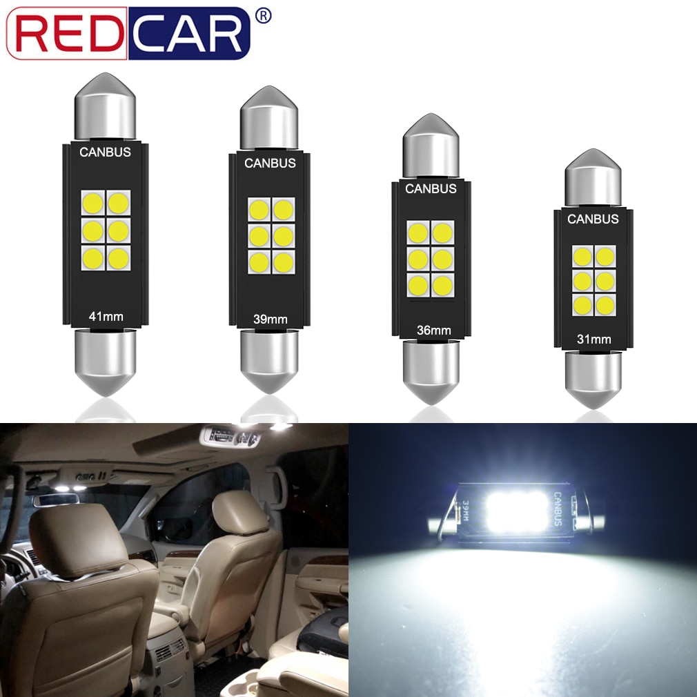 

Светодиодная лампа C5W CANBUS C10W 1 шт., светодиодная лампа 3030, гирлянда 31 мм, 36 мм, 39 мм, 41/42 мм, автомобильная купольная лампа для внутреннего освещения, лампа для чтения, лампа для карт Canbus Led