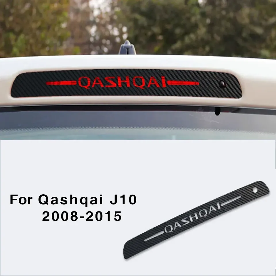 

Nissan Qashqai J10 J11 2008-2019 Высоко Установленный Стоп-сигнал Наклейка Из Углеродного Волокна Автомобильная Задняя Сигнал...