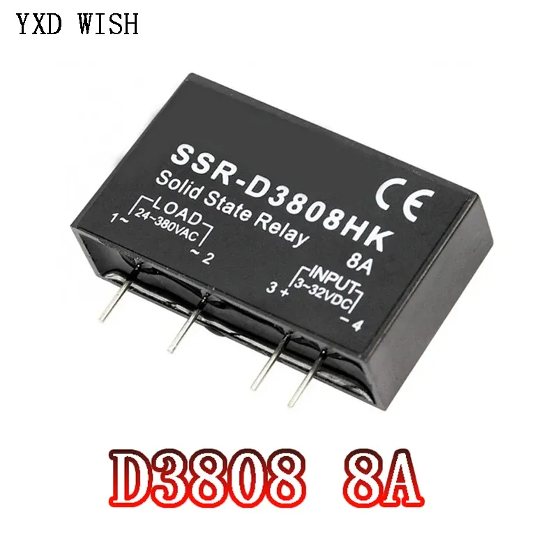 

Твердотельное реле SSR-D3803HK SSR-D3805HK SSR D3803HK/D3805HK/D3808HK 3A 5A 8A, реле для печатной платы, предназначенное для контактов