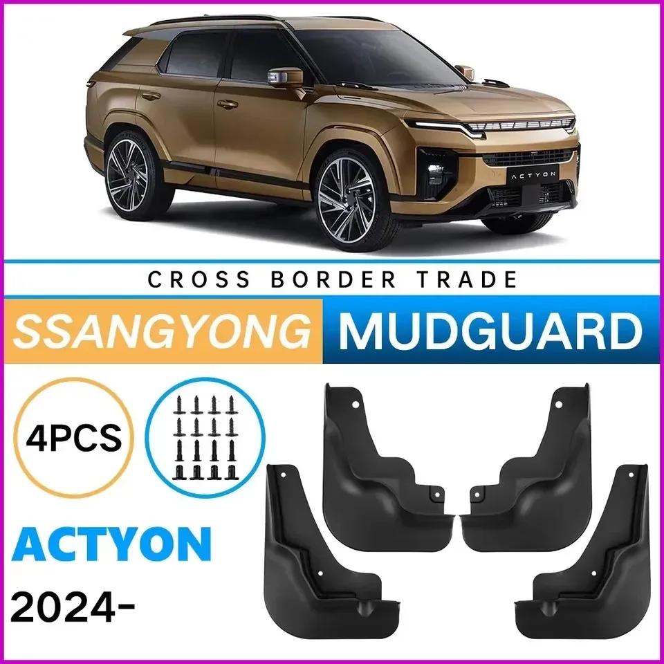

Новые брызговики для SsangYong Actyon 2024 2025, передние и задние брызговики, брызговики, брызговики для шин, брызговики