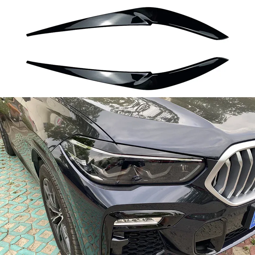 

Блеск ABS для передних фар BMW F15 F16 G05 G06 X5 X6 25d 30d 40e M50i M450d x-Drive 2013-2022, 2 шт.