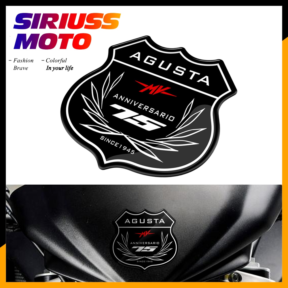 

3D наклейка на мотоцикл, чехол для MV Agusta 75 Anniversary Emblem F3 675, наклейка
