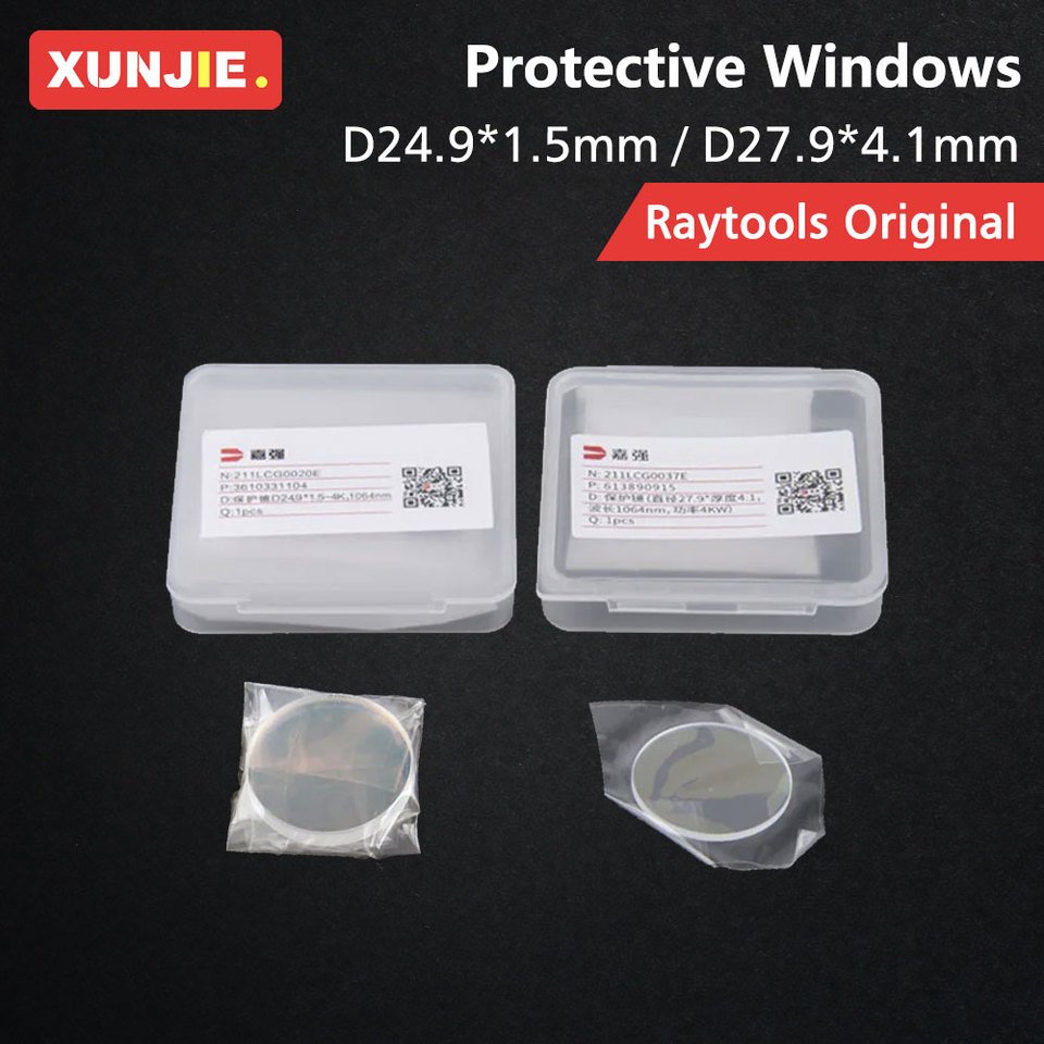 

Оригинальный лазерный защитный Windows Raytools 27,9x4,1 1064 нм 211LCG0037E 24,9x1,5 211LCG0020E объектив для волоконной лазерной головки Raytools