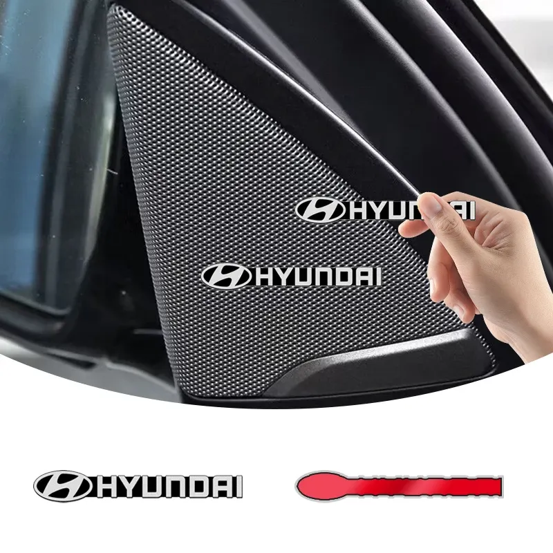 

2/4 шт., высокоточные наклейки для Hyundai Santa Sonata Solaris Azera Creta I30 Ix25 Tucson IX35
