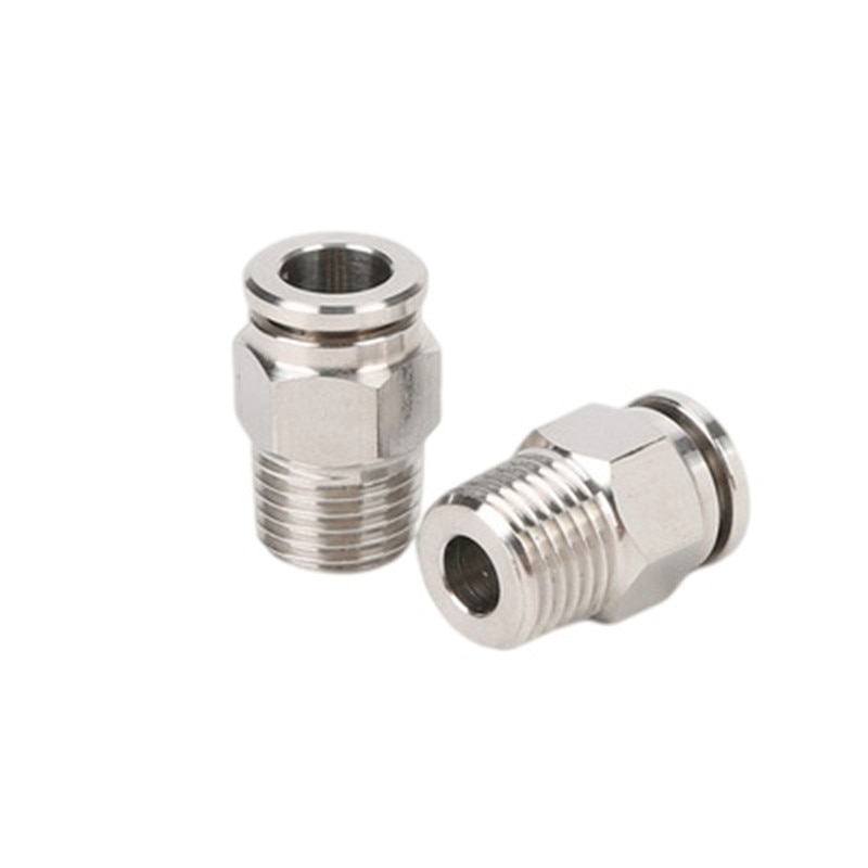 

Быстрый соединитель для пневматических труб M5 G1/8" 1/4" 3/8" 1/2" из нержавеющей стали 304