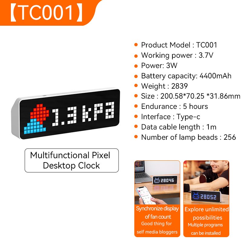 

Ulanzi TC001 Пиксельные часы