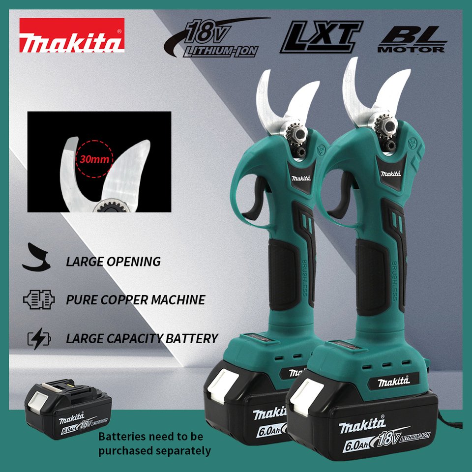 

Makita Бесщеточные Электрические Секаторы Синие 18В