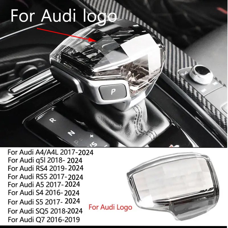 

Для Audi A4 A5 A6 A7 A8L Q5 Q7 Q8 RS4 RS5 RS6 RS7 S4 S5 SQ5 QS8 Кристаллическая головка переключения передач Крышка ручки коробки передач