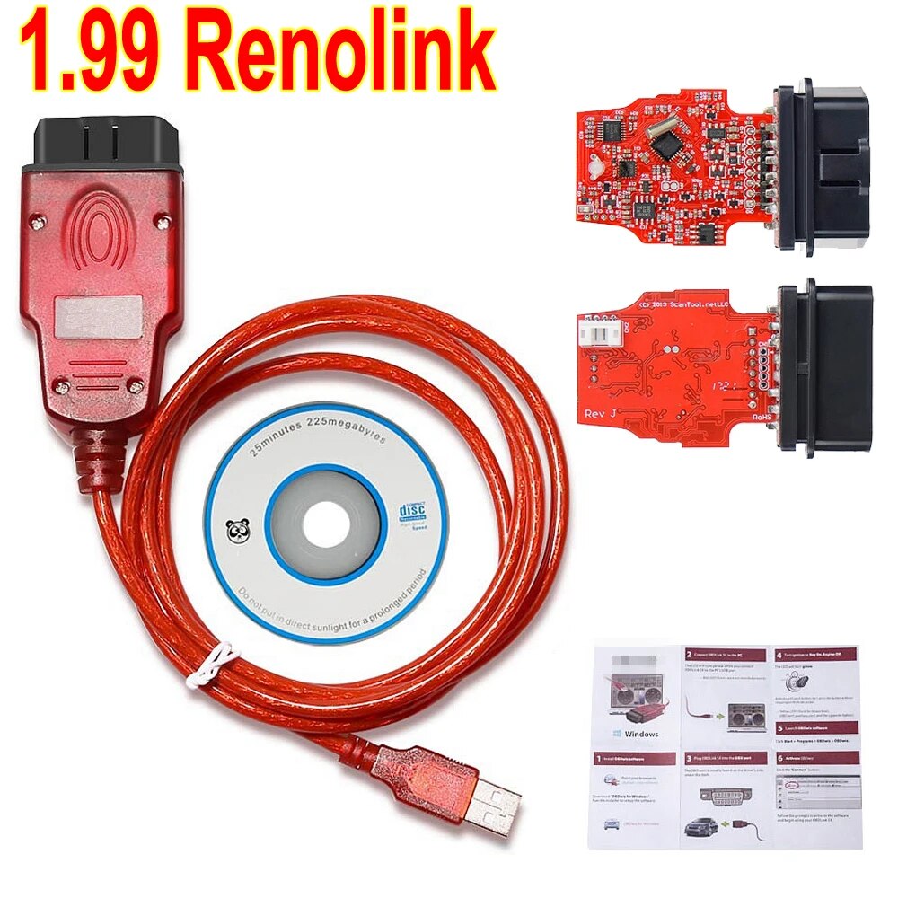 

Лучший Renolink V1.99 для Renault OBD2 ECU Программатор Reno Link 1,99 диагностический кабель USB для Renault ключевое кодирование/Подушка безопасности
