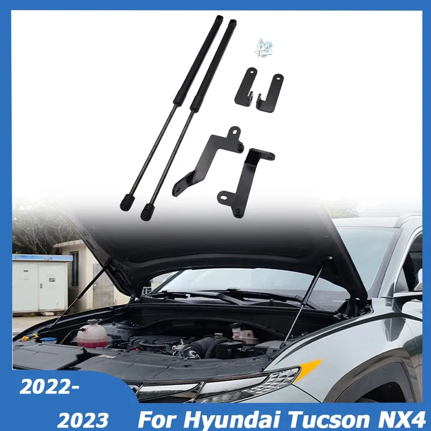 

Для Hyundai Tucson NX4 2022 2023, передний капот, подъемная опора, амортизатор, газовые стойки, пружина, автомобильные аксессуары, нержавеющая сталь