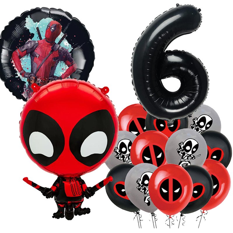 

Одноразовый набор посуды Deadpool