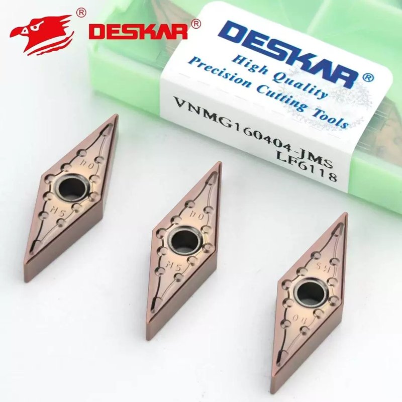 

Deskar 100% оригинал Vnmg160404 Vnmg 160408 Hs Jms Ma Lf6118 Твердосплавные вставки Токарные инструменты с ЧПУ Токарный станок для нержавеющей стали