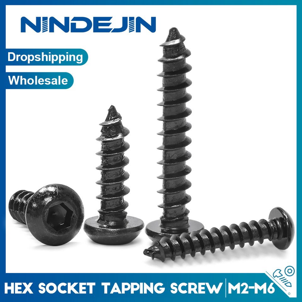 

NINDEJIN Саморезы по дереву из углеродистой стали M2 M2.5 M3 M3.5 M4 M5 M6
